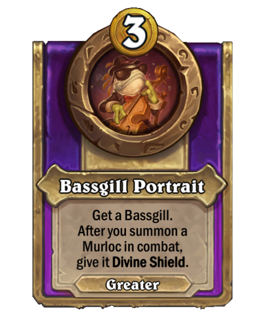 Bassgill Portrait — Trinket — Hearthstone Battlegrounds card