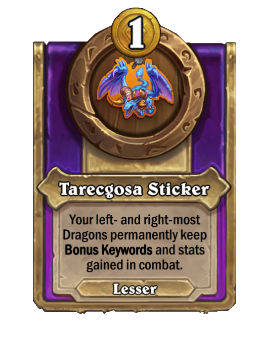 Tarecgosa Sticker — Trinket — Hearthstone Battlegrounds card