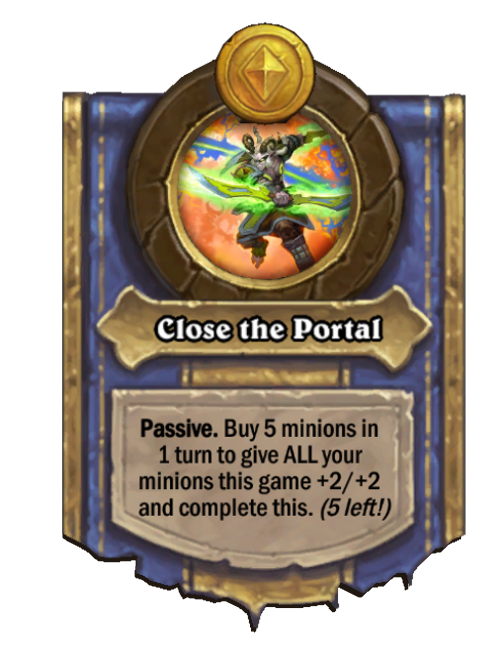 Close the Portal — Hero Power — Hearthstone Battlegrounds card