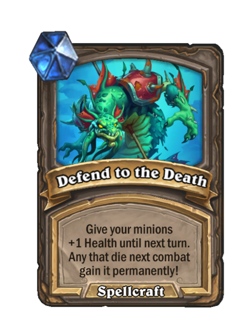 Defend to the Death — Spell — Hearthstone Battlegrounds card