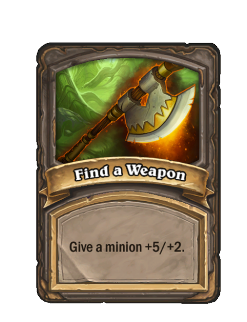 Find a Weapon — Spell — Hearthstone Battlegrounds card