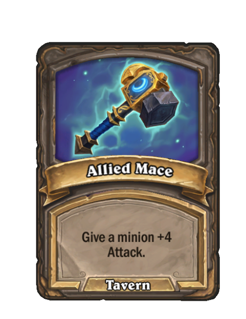 Allied Mace — Spell — Hearthstone Battlegrounds card