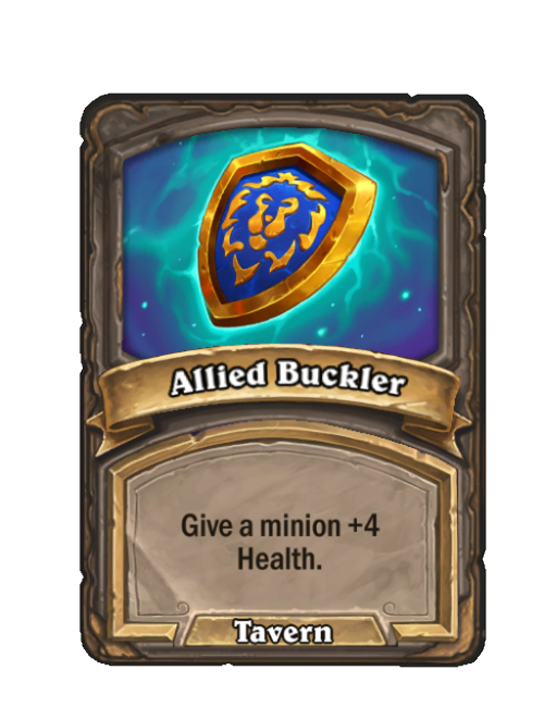 Allied Buckler — Spell — Hearthstone Battlegrounds card