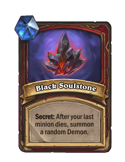 Black Soulstone — Spell — Secret — Hearthstone Battlegrounds card