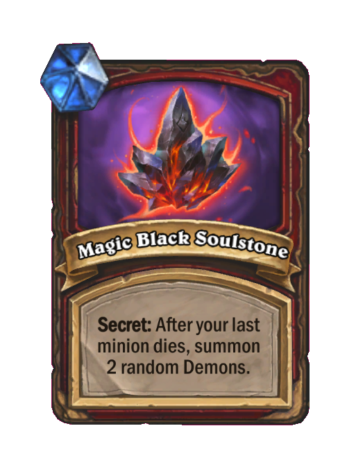 Magic Black Soulstone — Spell — Secret — Hearthstone Battlegrounds card