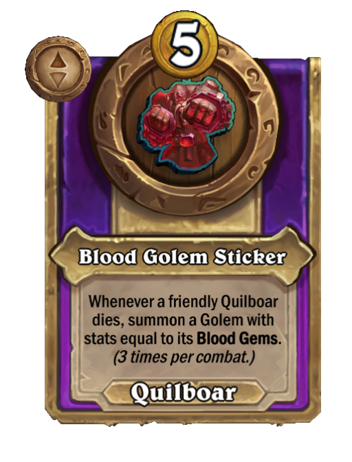 Blood Golem Sticker